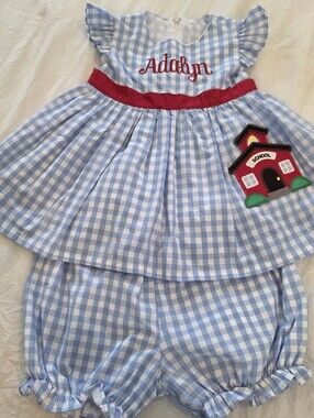 ADALYN Smockingbird 2 Piece School Outfit Size 4